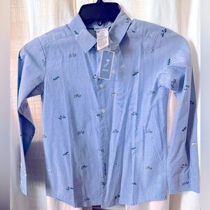 Jacadi button down boy shirt, size 8, never worn, new with tags.